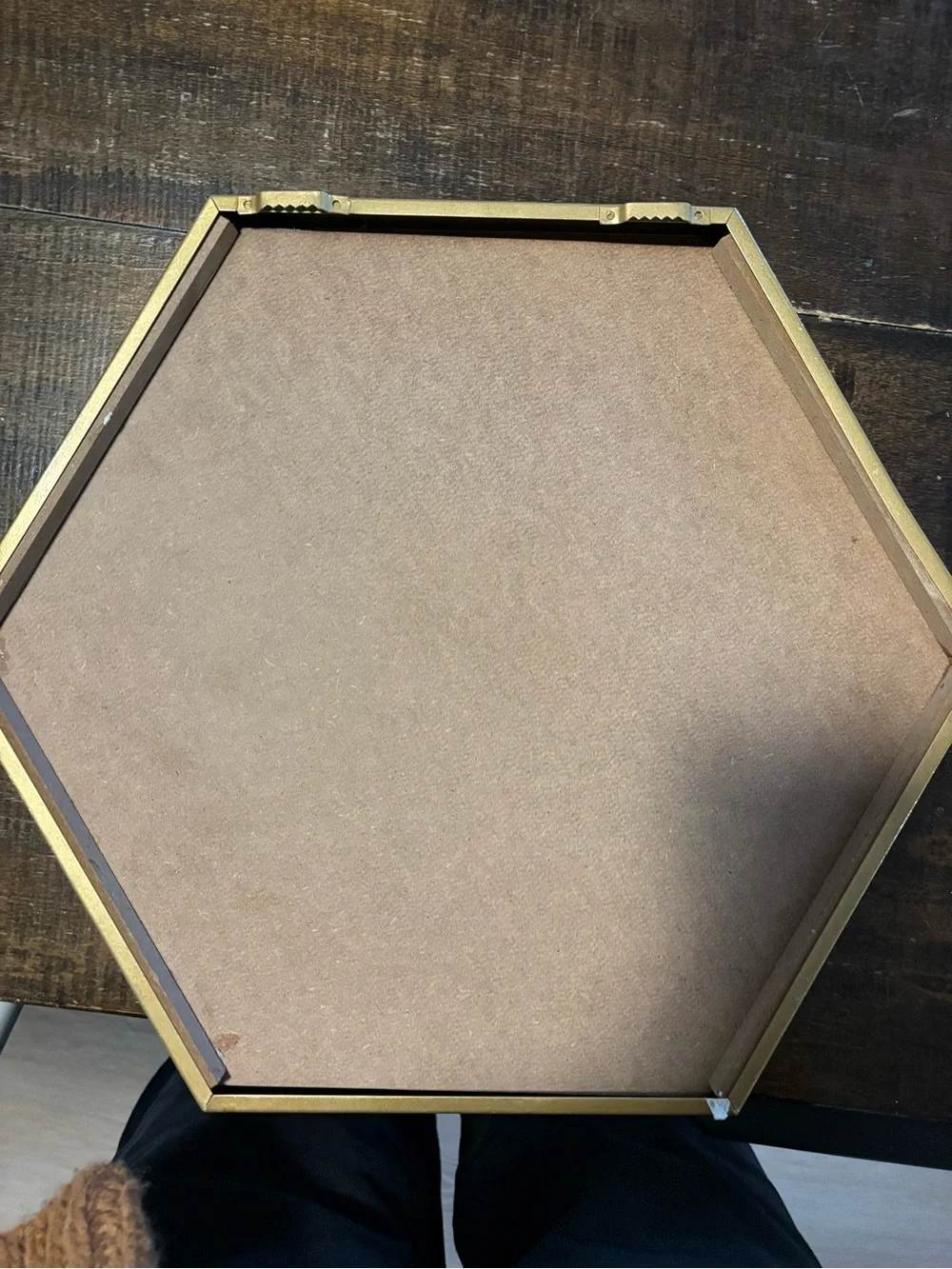 Two Gold Hexagon Wall Mirror - Decorative Home Wall Decor